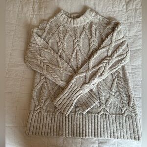 H&M Mockneck Cable Knit Sweater
